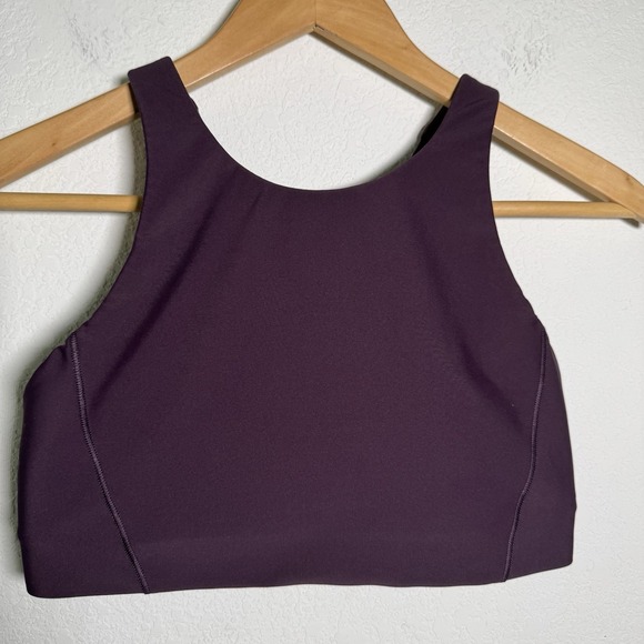 Athleta Other - Athleta | Longline Sports Bra Purple High Neck Crop | Women Small